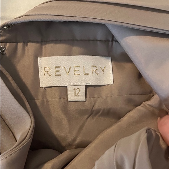 Revelry Taupe bridesmaid Dress - Picture 5 of 5